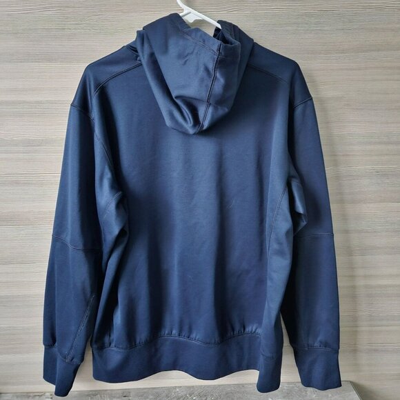 Nike University of Michigan Wolverines Hoodie Large Blue Yellow Polyester Size L - Picture 7 of 15